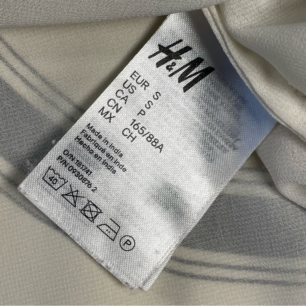 Minimalist Abstract Geo Shirt Dress | Cream Black | Modern Chic | S - Picture 11 of 11